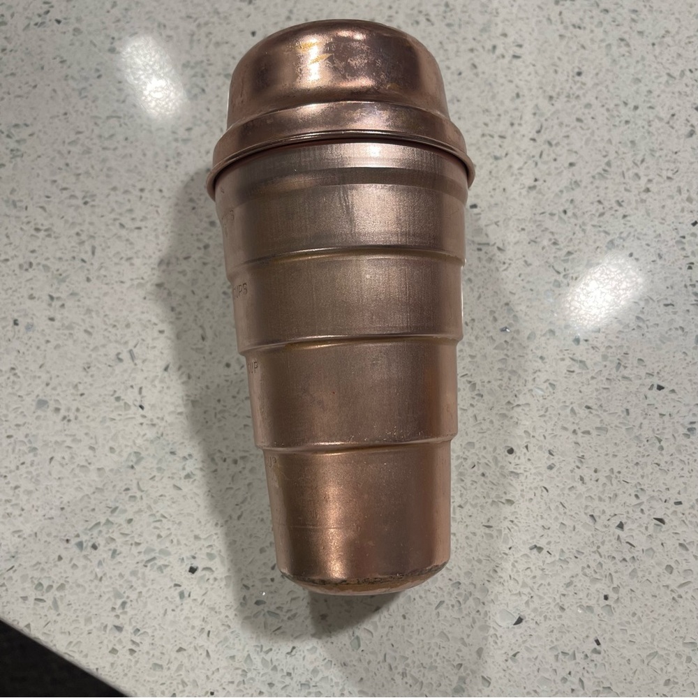 Vintage Copper Cocktail Shaker